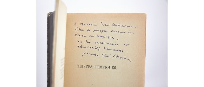 LEVI-STRAUSS : Tristes tropiques - Libro autografato - Edition-Originale.com