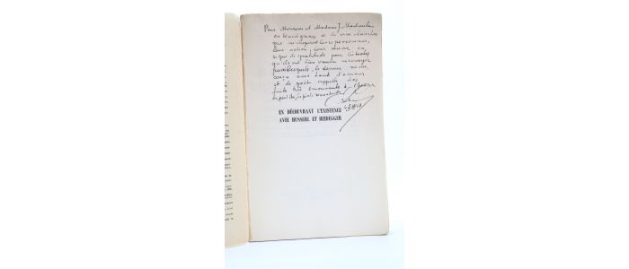 LEVINAS : En découvrant l'existence avec Husserl et Heidegger suivi d'Essais nouveaux - Signed book, First edition - Edition-Originale.com