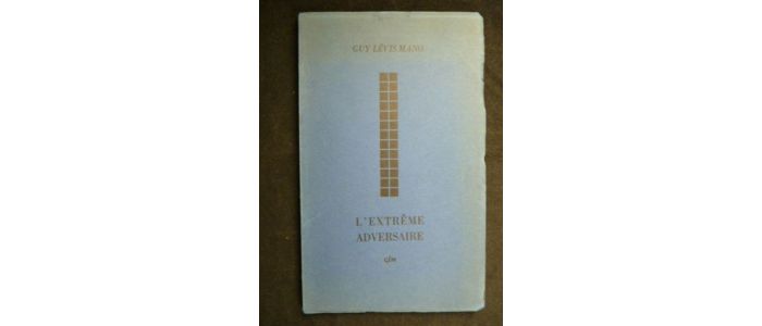 LEVIS MANO : L'extrême adversaire - Prima edizione - Edition-Originale.com