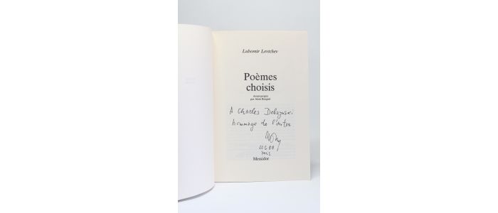 LEVTCHEV : Poèmes choisis - Libro autografato, Prima edizione - Edition-Originale.com