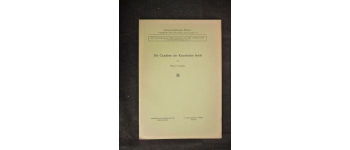 LINDBERG : Die Cicadinen der Kanarischen Inseln - First edition - Edition-Originale.com