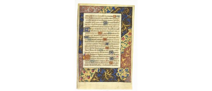 [LIVRE D'HEURES - ENLUMINURES] Fragments recto verso de l'office des morts - Autographe, Edition Originale - Edition-Originale.com