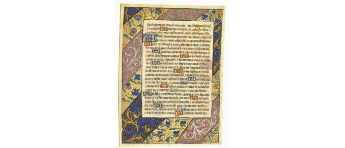 [LIVRE D'HEURES - ENLUMINURES] Fragments recto verso de l'office des morts - Signiert, Erste Ausgabe - Edition-Originale.com