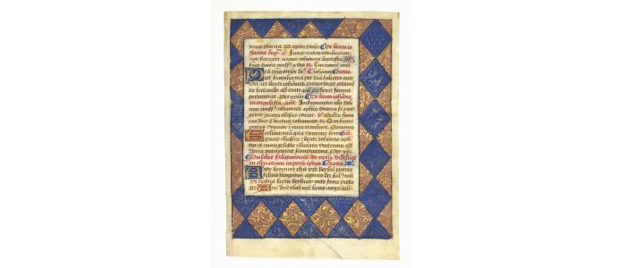 [LIVRE D'HEURES - ENLUMINURES] Fragments recto verso des suffrages  - Libro autografato, Prima edizione - Edition-Originale.com