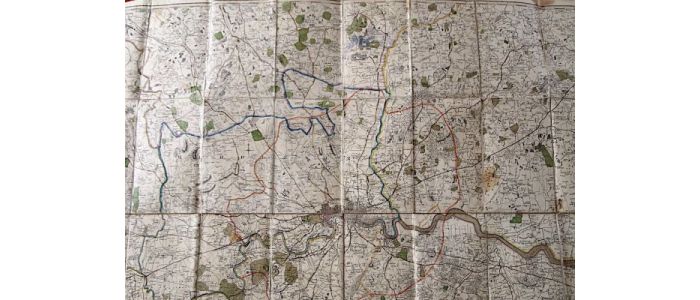 NEELE : A new map of the country round London - Erste Ausgabe - Edition-Originale.com