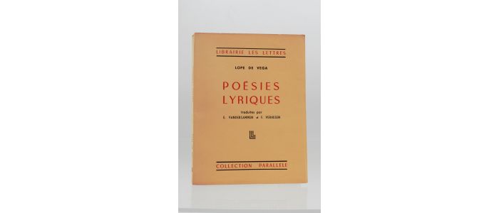 LOPE DE VEGA : Poésies lyriques - Prima edizione - Edition-Originale.com