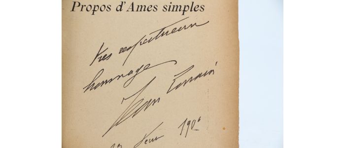 LORRAIN : Propos d'âmes simples - Signiert, Erste Ausgabe - Edition-Originale.com