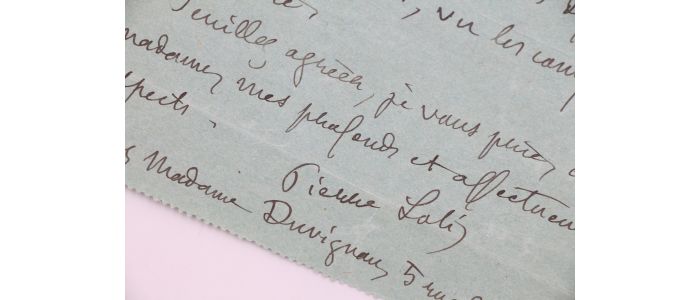 LOTI : Billet autographe signé de Pierre Loti adressé à Julia Daudet - Signiert, Erste Ausgabe - Edition-Originale.com