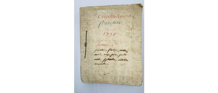 LOUIS XVI : Constitution française. Recueil de 287 lois, édits, proclamations, etc, pour l'année 1790 - Erste Ausgabe - Edition-Originale.com