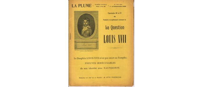 LOUIS XVII : La plume N°249-250 - Prima edizione - Edition-Originale.com