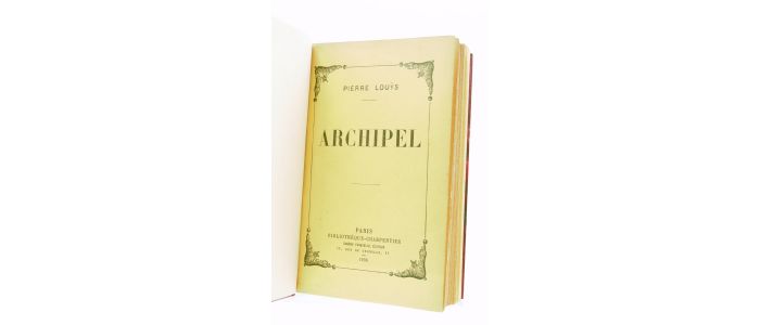 LOUYS : Archipel - Erste Ausgabe - Edition-Originale.com