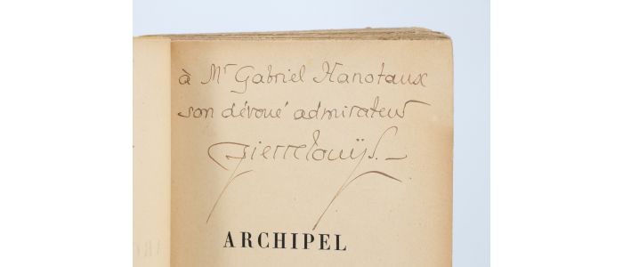 LOUYS : Archipel - Libro autografato, Prima edizione - Edition-Originale.com
