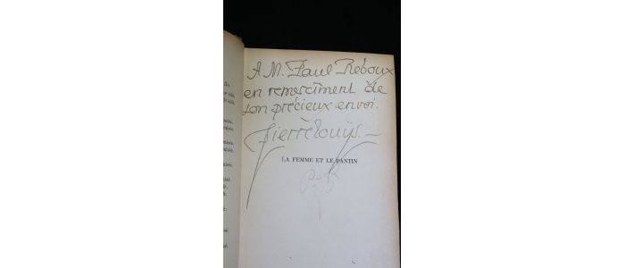 LOUYS : La femme et le pantin - Signiert, Erste Ausgabe - Edition-Originale.com