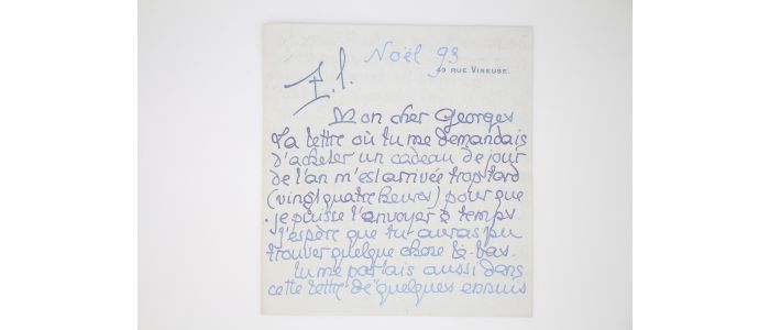 LOUYS : Lettre autographe signée : 