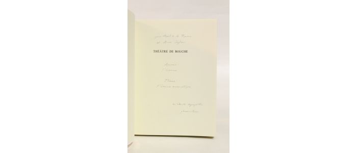 LUCA : Théâtre de bouche - Signed book, First edition - Edition-Originale.com