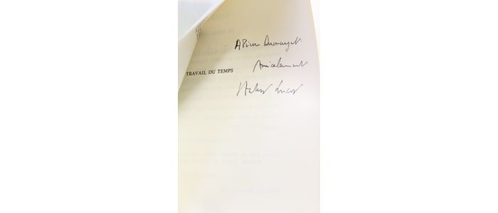 LUCOT : Travail du temps - Autographe, Edition Originale - Edition-Originale.com