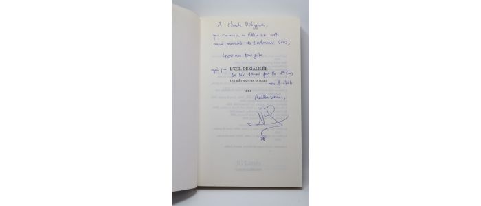 LUMINET : L'oeil de Galilée - Autographe, Edition Originale - Edition-Originale.com