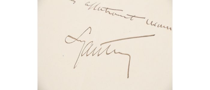 LYAUTEY : Lettre autographe signée du maréchal Hubert Lyautey  - Signiert, Erste Ausgabe - Edition-Originale.com