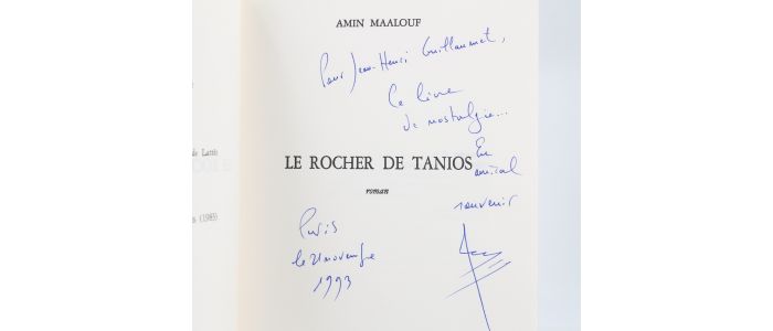 MAALOUF : Le rocher de Tanios - Libro autografato - Edition-Originale.com