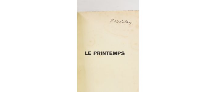 MAC ORLAN : Le Printemps - Libro autografato, Prima edizione - Edition-Originale.com