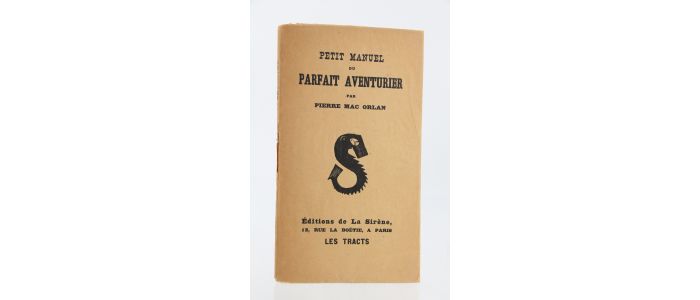 MAC ORLAN : Petit Manuel du parfait Aventurier - First edition - Edition-Originale.com
