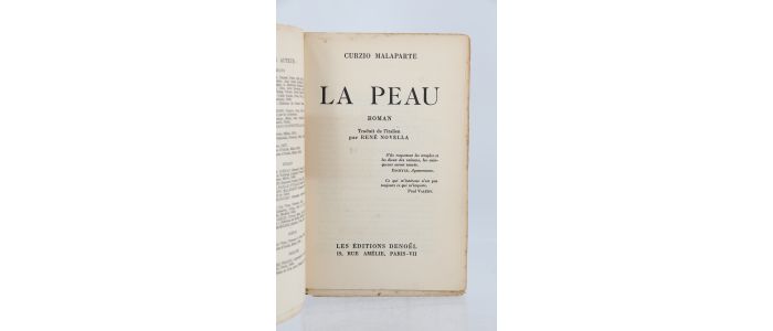 MALAPARTE : La Peau - Edition Originale - Edition-Originale.com