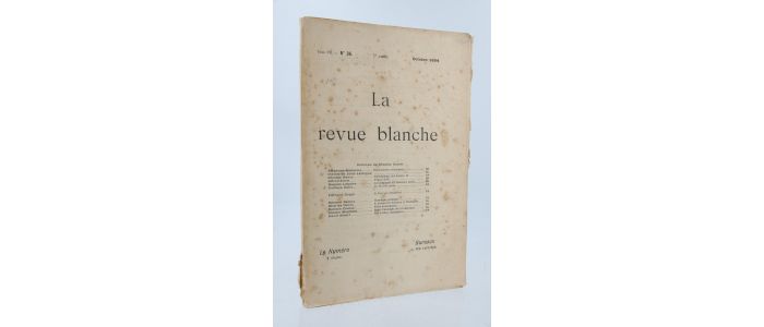MALLARME : Déplacement avantageux - In La Revue Blanche N°36 - Prima edizione - Edition-Originale.com