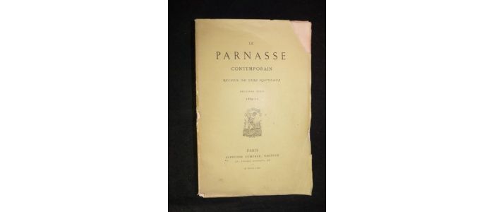 MALLARME : Le Parnasse contemporain, recueil de vers nouveaux. Deuxième série 1869-1871 - Edition Originale - Edition-Originale.com