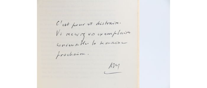 MALRAUX : La Tête d'Obsidienne - Autographe, Edition Originale - Edition-Originale.com