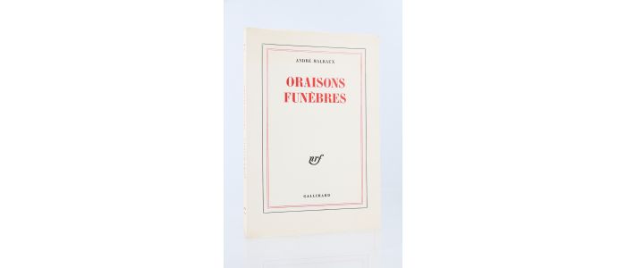 MALRAUX : Oraisons funèbres - First edition - Edition-Originale.com