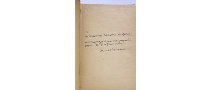 MANN : Macht und Mensch - Libro autografato - Edition-Originale.com