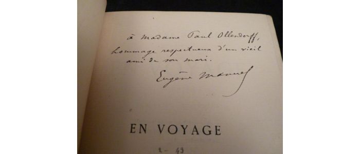MANUEL : En voyage, poésies - Libro autografato, Prima edizione - Edition-Originale.com