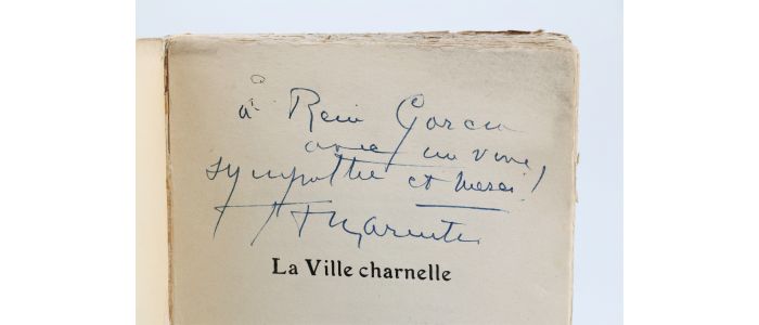 MARINETTI : La ville charnelle - Autographe - Edition-Originale.com