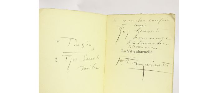 MARINETTI : La ville charnelle - Signiert, Erste Ausgabe - Edition-Originale.com