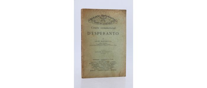 MARISSIAUX : Cours commercial d'Esperanto - Prima edizione - Edition-Originale.com