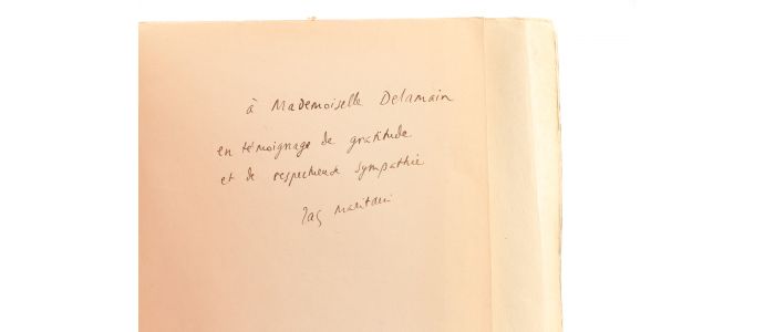 MARITAIN : Réponse à Jean Cocteau - Autographe, Edition Originale - Edition-Originale.com