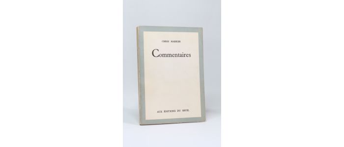 MARKER : Commentaires - Prima edizione - Edition-Originale.com