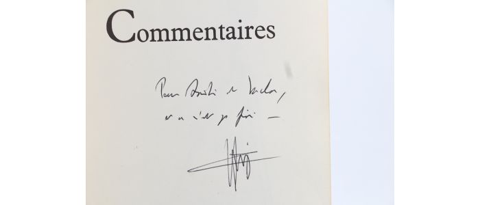 MARKER : Commentaires - Signiert, Erste Ausgabe - Edition-Originale.com