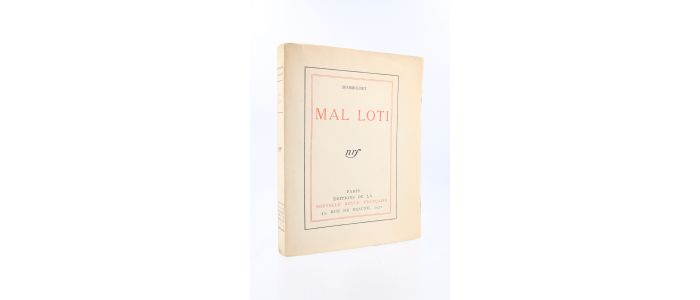 MARMOUSET : Mal loti - Edition Originale - Edition-Originale.com