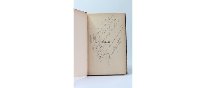 MARTET : Gubbiah - Autographe, Edition Originale - Edition-Originale.com