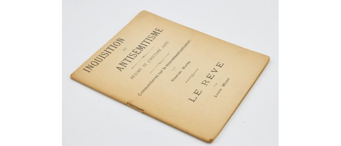 MARTIN  : Inquisition et antisémitisme - Résumé de l'histoire juive [suivi de] Le Rêve par Louise Michel - Edition Originale - Edition-Originale.com