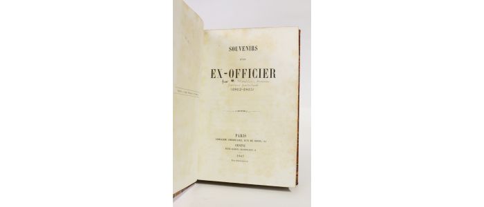 MARTIN : Souvenirs d'un ex-officier (1812-1815) - Erste Ausgabe - Edition-Originale.com
