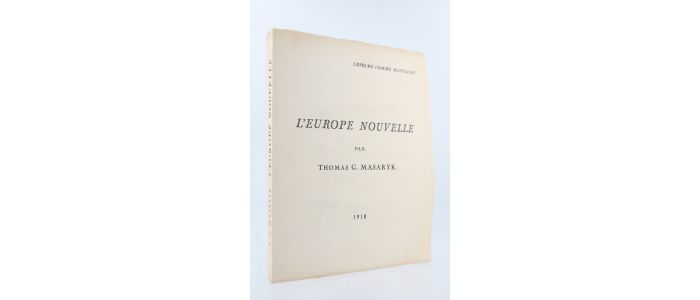 MASARYK : L'Europe nouvelle - First edition - Edition-Originale.com