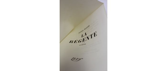 MASSIP : La régente - Erste Ausgabe - Edition-Originale.com