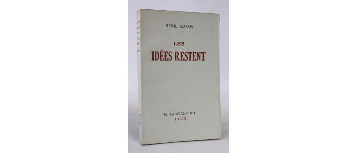 MASSIS : Les idées restent - Erste Ausgabe - Edition-Originale.com