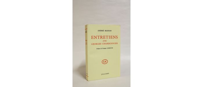 MASSON : Entretiens avec Georges Charbonnier - First edition - Edition-Originale.com