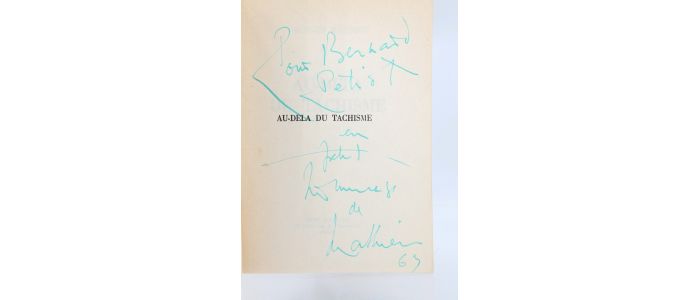 MATHIEU : Au delà du tachisme - Libro autografato, Prima edizione - Edition-Originale.com