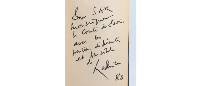 MATHIEU : De la révolte à la renaissance - Au delà du tachisme - Libro autografato - Edition-Originale.com