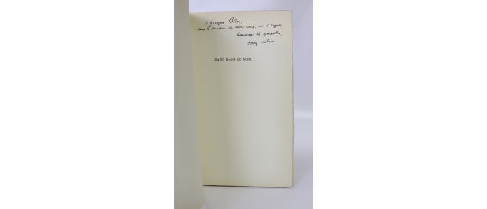 MATHIEU : Diane dans le mur - Signed book, First edition - Edition-Originale.com