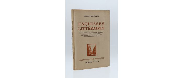 MAULNIER : Esquisses littéraires - Edition Originale - Edition-Originale.com
